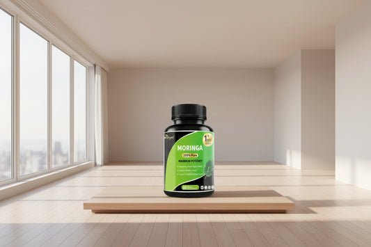 Pure Moringa Capsules - High Potency, Health & Fitness With Essential Vitamins & Amino Acids - 60 Capsules