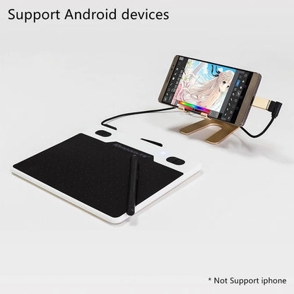 ProArt Ultra-Light 10x6" Digital Drawing Tablet – Battery-Free Stylus & 8192 Pressure Levels (Compatible with Mac, Windows & Android)