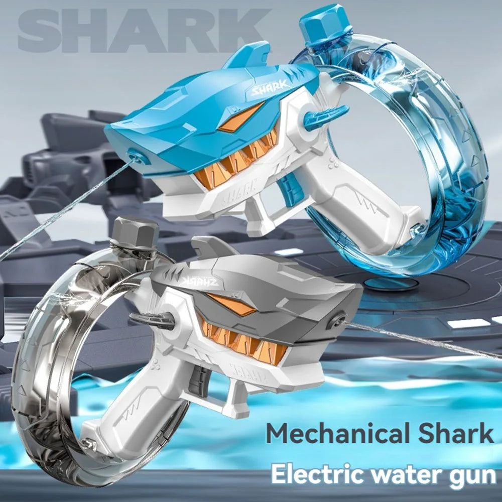 SharkBlaster™ Automatic Electric Water Gun – High-Velocity Continuous Fire Soaker