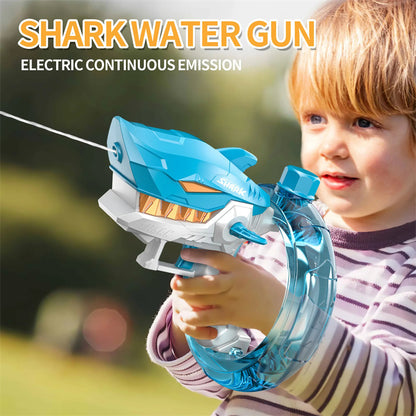 SharkBlaster™ Automatic Electric Water Gun – High-Velocity Continuous Fire Soaker