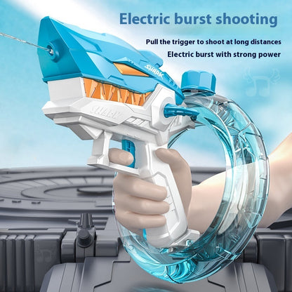 SharkBlaster™ Automatic Electric Water Gun – High-Velocity Continuous Fire Soaker